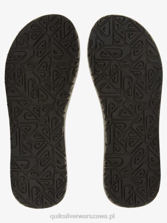 mężczyźni Quiksilver luksusowe sandały carver squish 4DBV1830 czarny szary