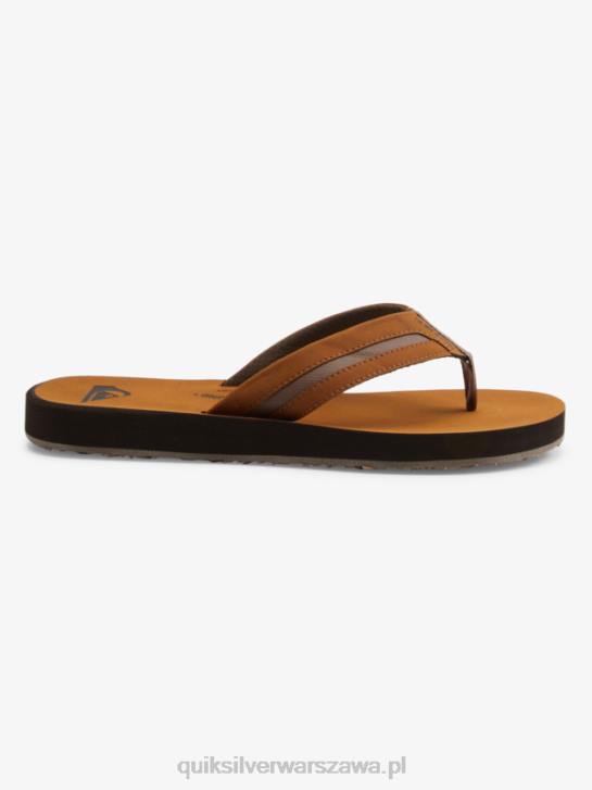 mężczyźni Quiksilver luksusowe sandały carver squish 4DBV1831 brązowy
