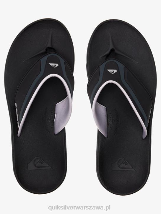 mężczyźni Quiksilver matowe sandały regeneracyjne 4DBV1082 czarny/szary/brązowy