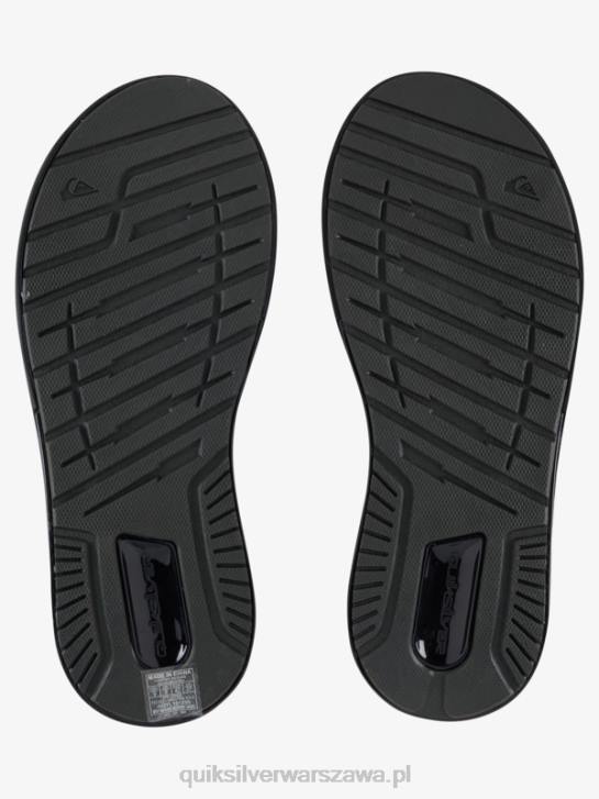 mężczyźni Quiksilver matowe sandały regeneracyjne 4DBV1082 czarny/szary/brązowy