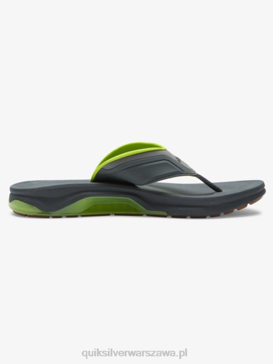 mężczyźni Quiksilver matowe sandały regeneracyjne 4DBV1083 szary/czarny/zielony