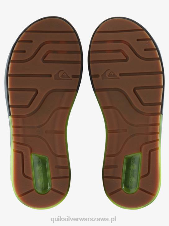 mężczyźni Quiksilver matowe sandały regeneracyjne 4DBV1083 szary/czarny/zielony