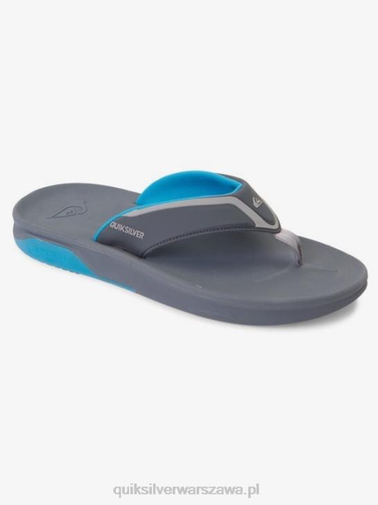 mężczyźni Quiksilver matowe sandały regeneracyjne 4DBV1084 szaro-niebieski