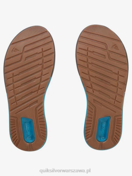 mężczyźni Quiksilver matowe sandały regeneracyjne 4DBV1084 szaro-niebieski