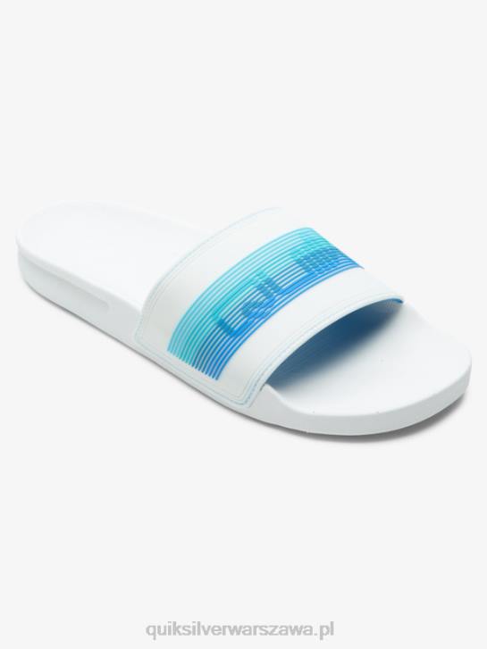 mężczyźni Quiksilver rivi słowne sandały slider slider 4DBV686 biało niebieski