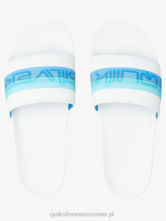 mężczyźni Quiksilver rivi słowne sandały slider slider 4DBV686 biało niebieski