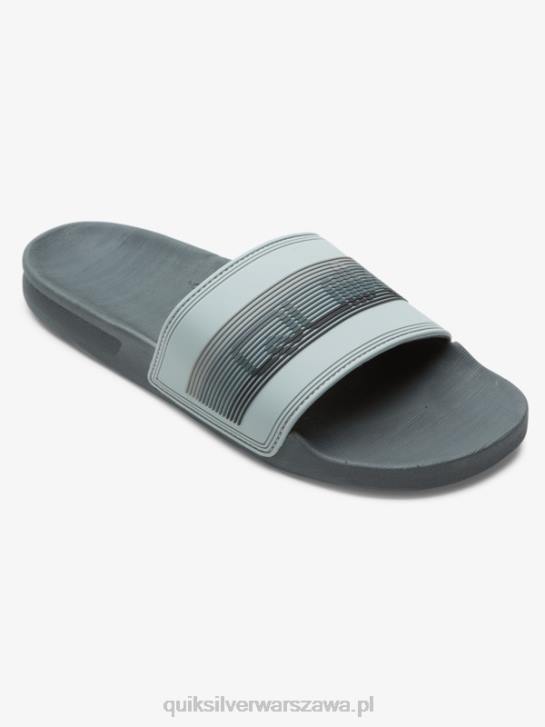 mężczyźni Quiksilver rivi słowne sandały slider slider 4DBV687 szary 1