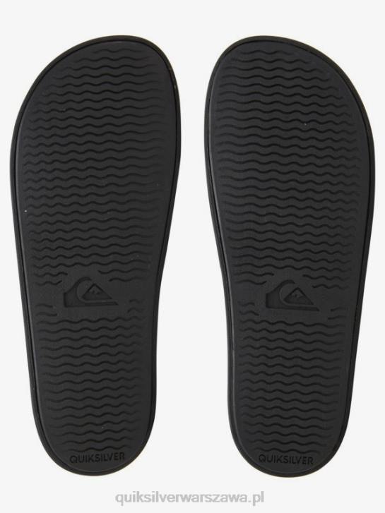 mężczyźni Quiksilver rivi słowne sandały slider slider 4DBV689 czarny biały