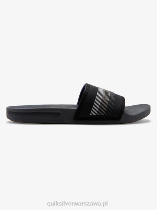 mężczyźni Quiksilver rivi słowne sandały slider slider 4DBV690 czarny szary