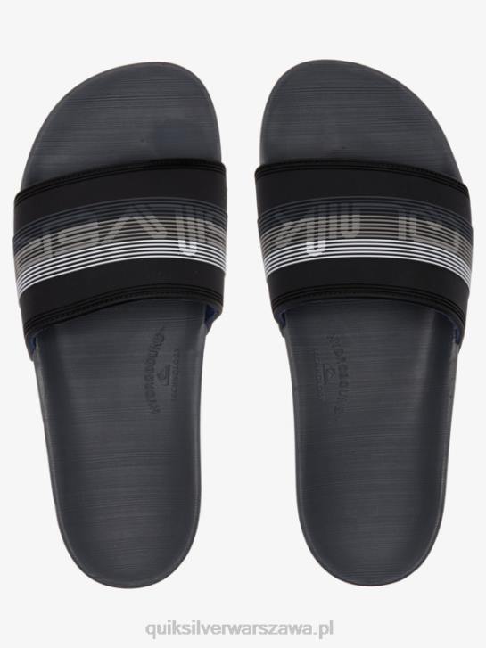 mężczyźni Quiksilver rivi słowne sandały slider slider 4DBV690 czarny szary