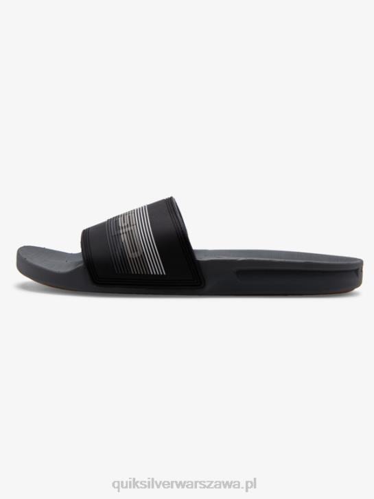 mężczyźni Quiksilver rivi słowne sandały slider slider 4DBV690 czarny szary