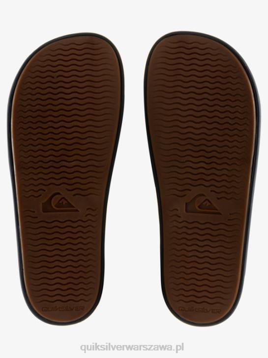 mężczyźni Quiksilver rivi słowne sandały slider slider 4DBV690 czarny szary