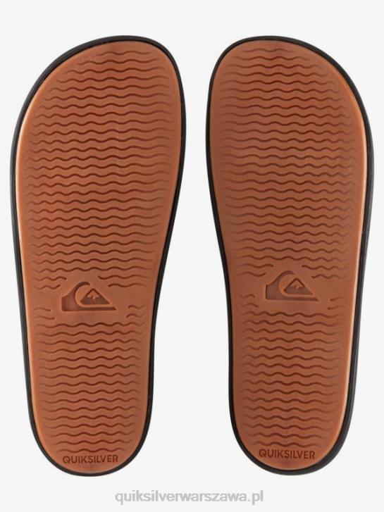 mężczyźni Quiksilver rivi słowne sandały slider slider 4DBV693 czarny/pomarańczowy/niebieski