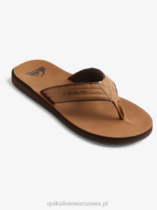 mężczyźni Quiksilver sandały Carver z nubuku 4DBV912 opalenizna - wzór_1