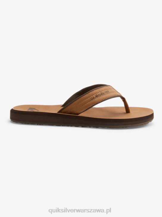 mężczyźni Quiksilver sandały Carver z nubuku 4DBV912 opalenizna - wzór_1