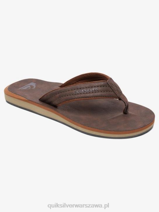 mężczyźni Quiksilver sandały Carver z nubuku 4DBV919 demitasse - solidny