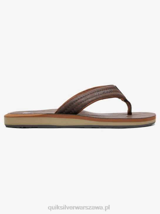 mężczyźni Quiksilver sandały Carver z nubuku 4DBV919 demitasse - solidny