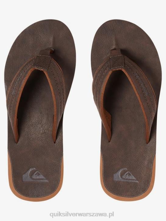 mężczyźni Quiksilver sandały Carver z nubuku 4DBV919 demitasse - solidny