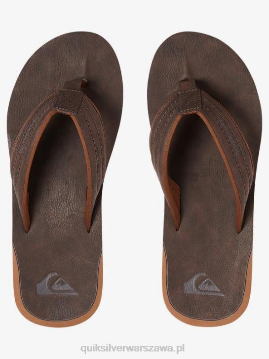 mężczyźni Quiksilver sandały Carver z nubuku 4DBV919 demitasse - solidny