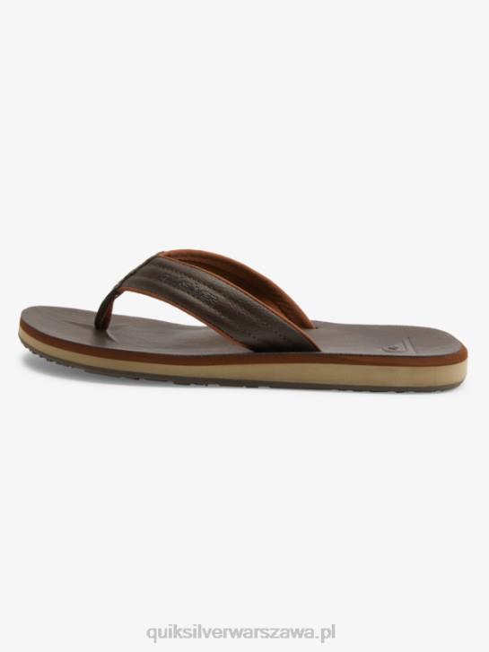 mężczyźni Quiksilver sandały Carver z nubuku 4DBV919 demitasse - solidny