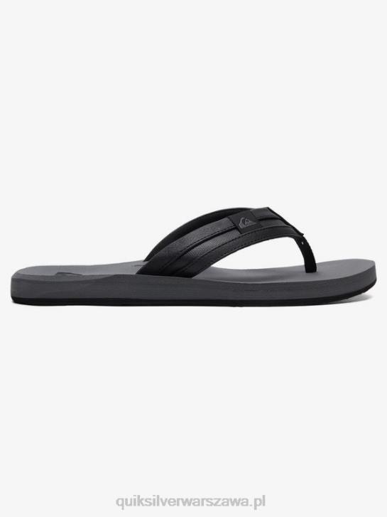 mężczyźni Quiksilver sandały carver squish 4DBV936 czarny szary