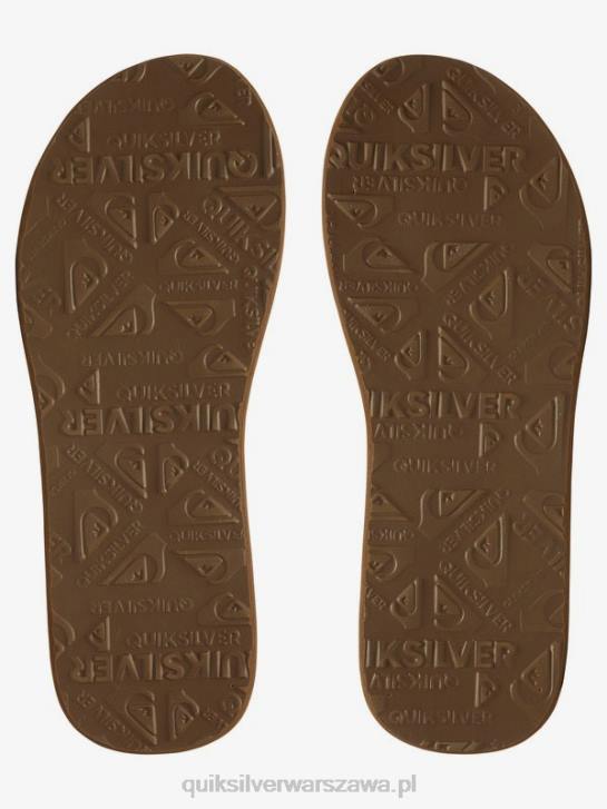 mężczyźni Quiksilver sandały carver squish 4DBV937 brązowo-czarny