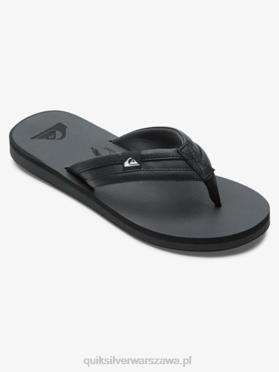 mężczyźni Quiksilver sandały carver squish 4DBV938 czarny