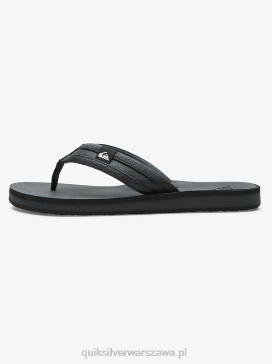 mężczyźni Quiksilver sandały carver squish 4DBV938 czarny