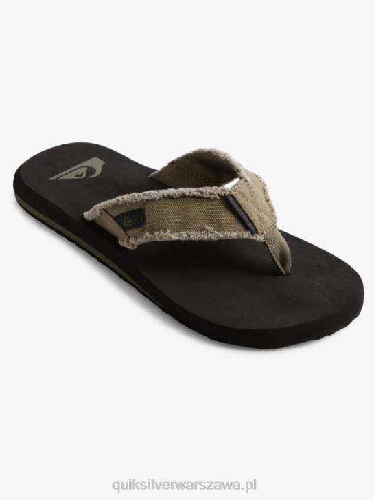 mężczyźni Quiksilver sandały małpa otchłań 4DBV1292 zielony/czarny/brązowy