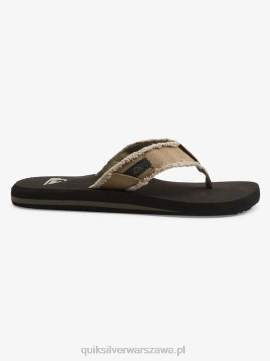 mężczyźni Quiksilver sandały małpa otchłań 4DBV1292 zielony/czarny/brązowy