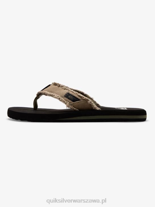 mężczyźni Quiksilver sandały małpa otchłań 4DBV1292 zielony/czarny/brązowy
