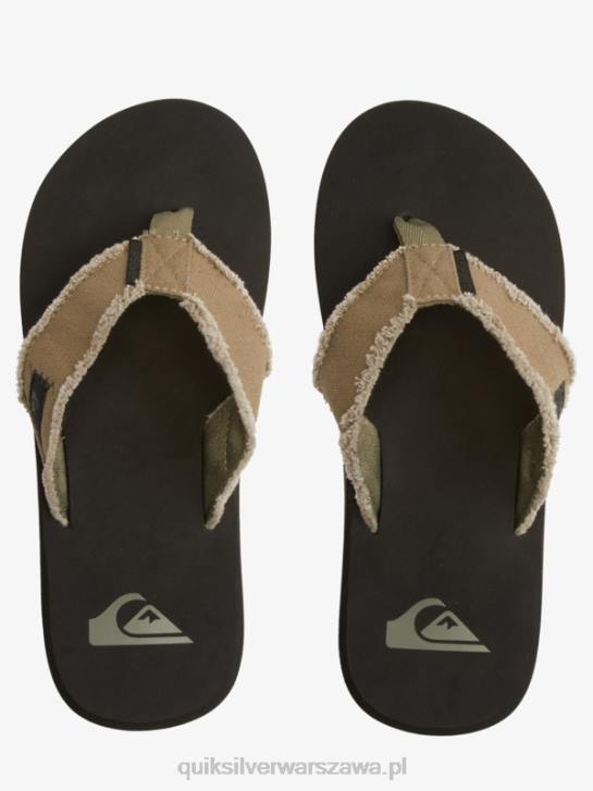 mężczyźni Quiksilver sandały małpa otchłań 4DBV1292 zielony/czarny/brązowy