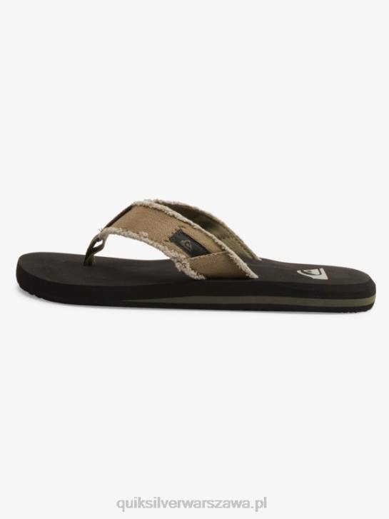 mężczyźni Quiksilver sandały małpa otchłań 4DBV1292 zielony/czarny/brązowy