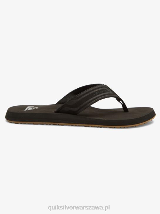 mężczyźni Quiksilver sandały wsuwane z rdzeniem małpy 4DBV971 czarny