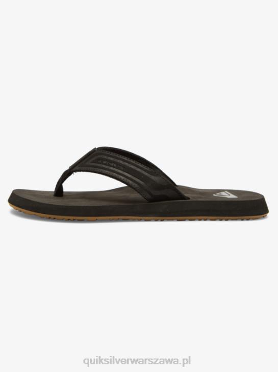 mężczyźni Quiksilver sandały wsuwane z rdzeniem małpy 4DBV971 czarny
