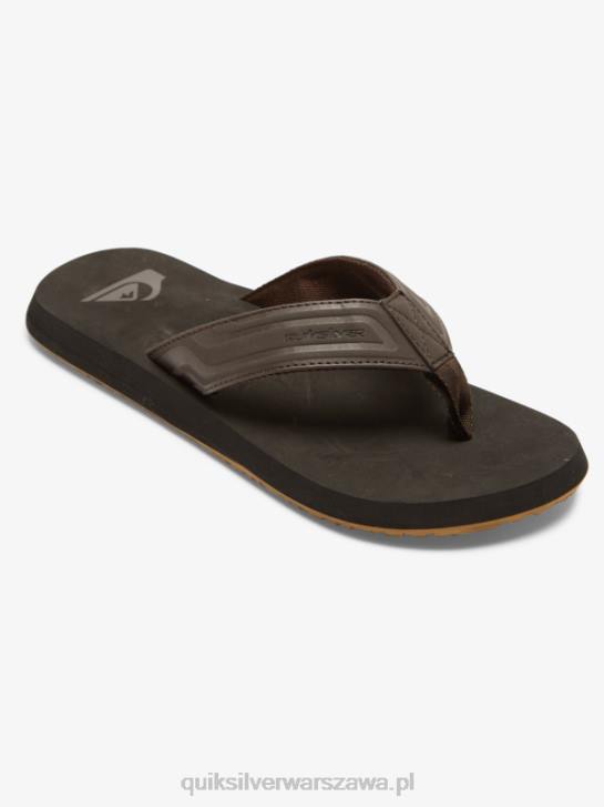 mężczyźni Quiksilver sandały wsuwane z rdzeniem małpy 4DBV972 brązowy 1