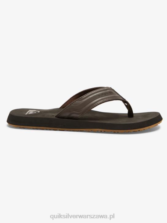 mężczyźni Quiksilver sandały wsuwane z rdzeniem małpy 4DBV972 brązowy 1