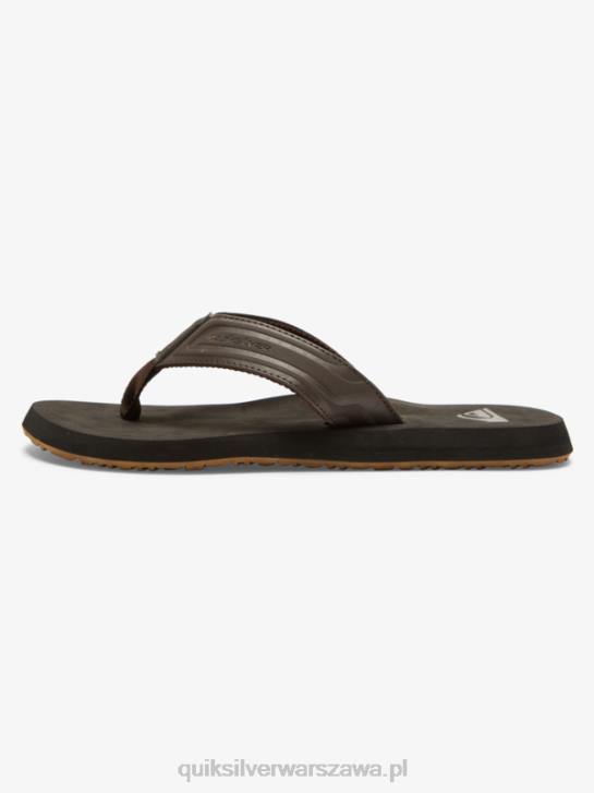 mężczyźni Quiksilver sandały wsuwane z rdzeniem małpy 4DBV972 brązowy 1