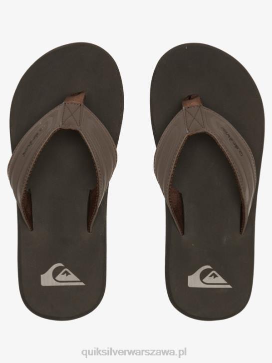 mężczyźni Quiksilver sandały wsuwane z rdzeniem małpy 4DBV972 brązowy 1