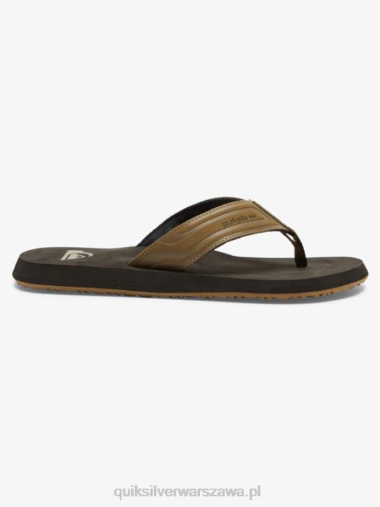 mężczyźni Quiksilver sandały wsuwane z rdzeniem małpy 4DBV973 opalenizna 1