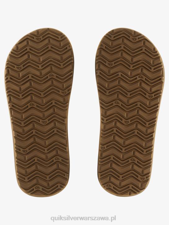 mężczyźni Quiksilver sandały wsuwane z rdzeniem małpy 4DBV973 opalenizna 1