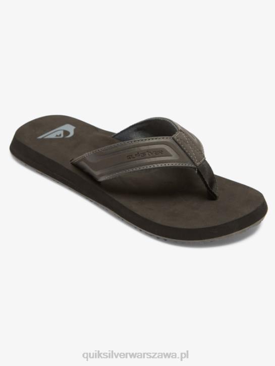 mężczyźni Quiksilver sandały wsuwane z rdzeniem małpy 4DBV974 szary 1