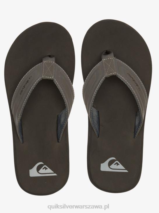 mężczyźni Quiksilver sandały wsuwane z rdzeniem małpy 4DBV974 szary 1