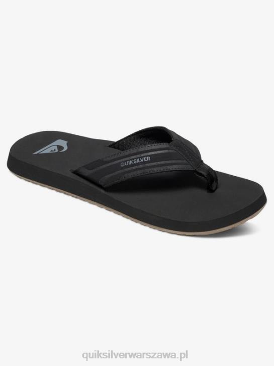 mężczyźni Quiksilver sandały z małpim kluczem 4DBV1644 czarny brązowy