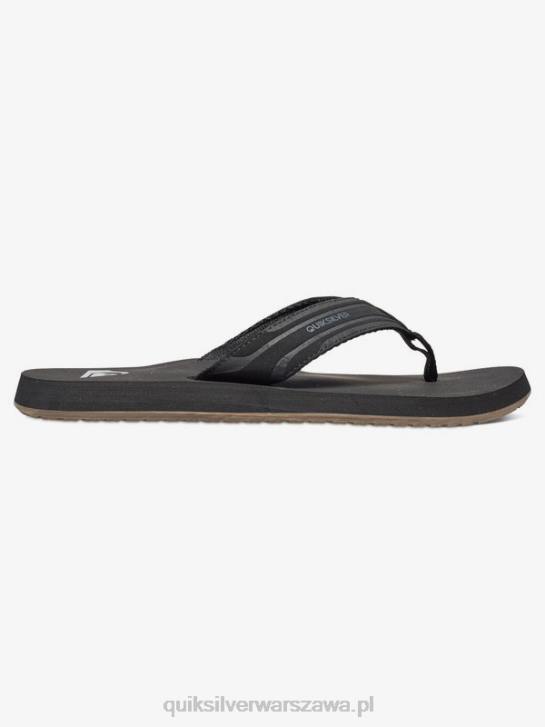 mężczyźni Quiksilver sandały z małpim kluczem 4DBV1644 czarny brązowy