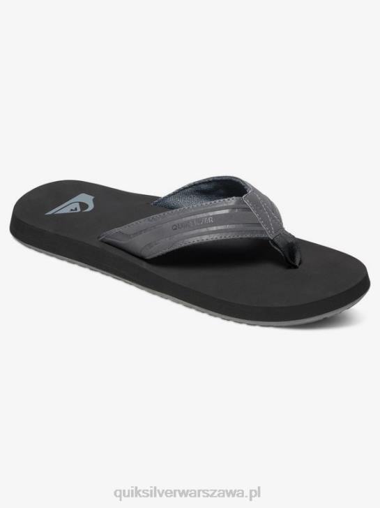 mężczyźni Quiksilver sandały z małpim kluczem 4DBV1645 szaro czarny