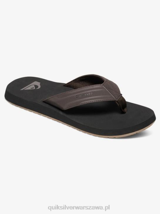 mężczyźni Quiksilver sandały z małpim kluczem 4DBV1646 brązowo-czarny