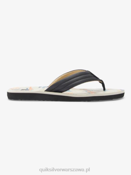mężczyźni Quiksilver sandały z rzeźbionym wzorem 4DBV612 czarny/biały/niebieski