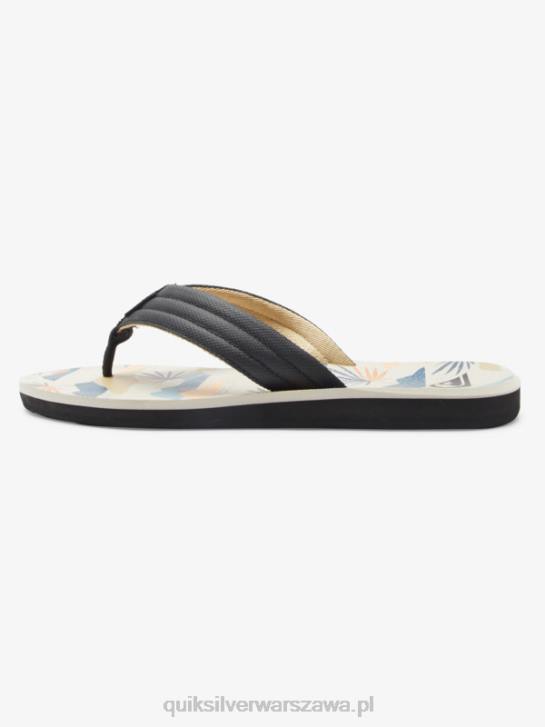 mężczyźni Quiksilver sandały z rzeźbionym wzorem 4DBV612 czarny/biały/niebieski