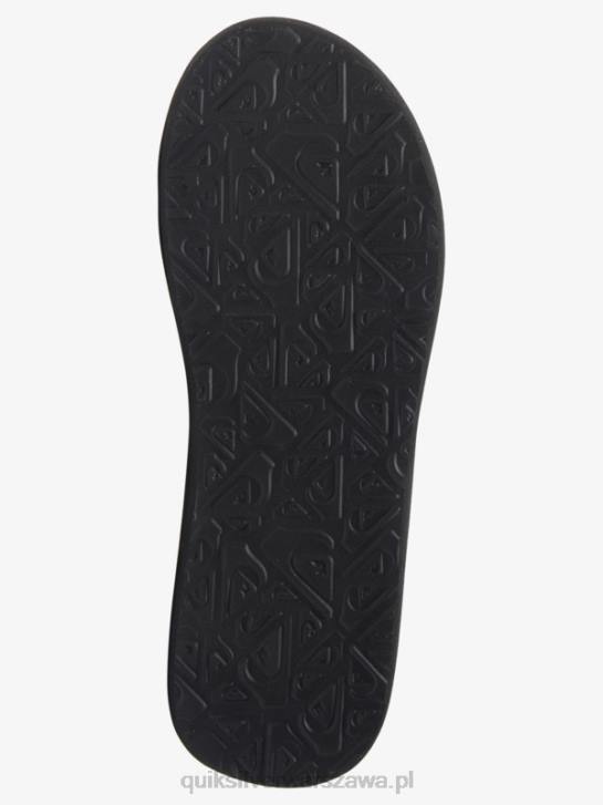 mężczyźni Quiksilver sandały z rzeźbionym wzorem 4DBV612 czarny/biały/niebieski